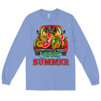 Colony Blue sweet summer watermelon and truck Long Sleeve Tee - HRA Design Shop