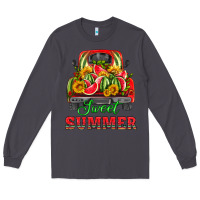 Smoke sweet summer watermelon and truck Long Sleeve Tee - HRA Design Shop