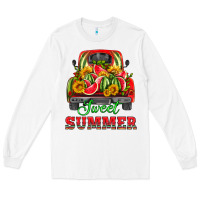 White sweet summer watermelon and truck Long Sleeve Tee - HRA Design Shop
