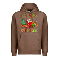 Chestnut just a girl who loves christmas Premium Hoodie - MaliasSmallBusiness