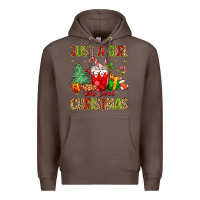 Coffee just a girl who loves christmas Premium Hoodie - MaliasSmallBusiness