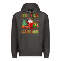 Smoke just a girl who loves christmas Premium Hoodie - MaliasSmallBusiness