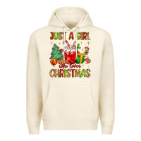 Tofu just a girl who loves christmas Premium Hoodie - MaliasSmallBusiness
