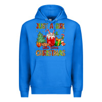 True Royal just a girl who loves christmas Premium Hoodie - MaliasSmallBusiness