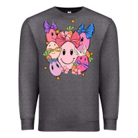 Charcoal Heather soft pink easter Premium Sweatshirt - MaliasSmallBusiness