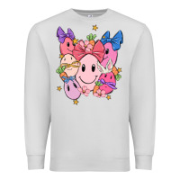 Dove Grey soft pink easter Premium Sweatshirt - MaliasSmallBusiness