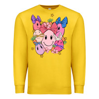 Lemon soft pink easter Premium Sweatshirt - MaliasSmallBusiness