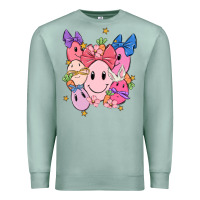 Seafoam soft pink easter Premium Sweatshirt - MaliasSmallBusiness