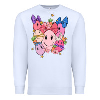 White soft pink easter Premium Sweatshirt - MaliasSmallBusiness
