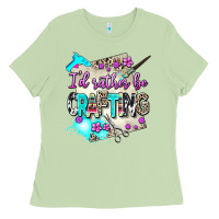 Matcha i d rather be crafting Ladies Tee - AdoDesignShop
