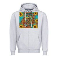 Heather Grey i hate everyone but coffee helps western skeleton coffee sunflowers Zipper Hoodie - Artiststas