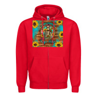 Red i hate everyone but coffee helps western skeleton coffee sunflowers Zipper Hoodie - Artiststas