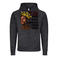 Vintage Black afro man god says you are Vintage Hoodie - texasbilliewilder