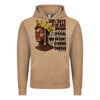 Vintage Coffee afro man god says you are Vintage Hoodie - texasbilliewilder
