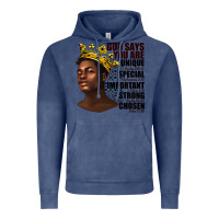 Vintage Denim afro man god says you are Vintage Hoodie - texasbilliewilder