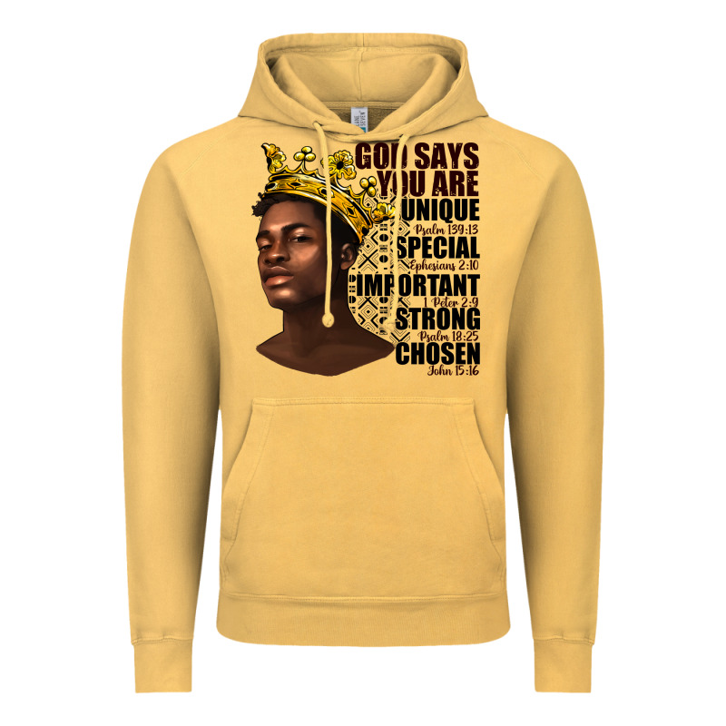 Afro Man God Says You Are Vintage Hoodie by texasbilliewilder | Teevron