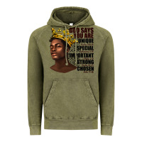 Vintage Olive afro man god says you are Vintage Hoodie - texasbilliewilder