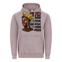 Vintage Zinc afro man god says you are Vintage Hoodie - texasbilliewilder
