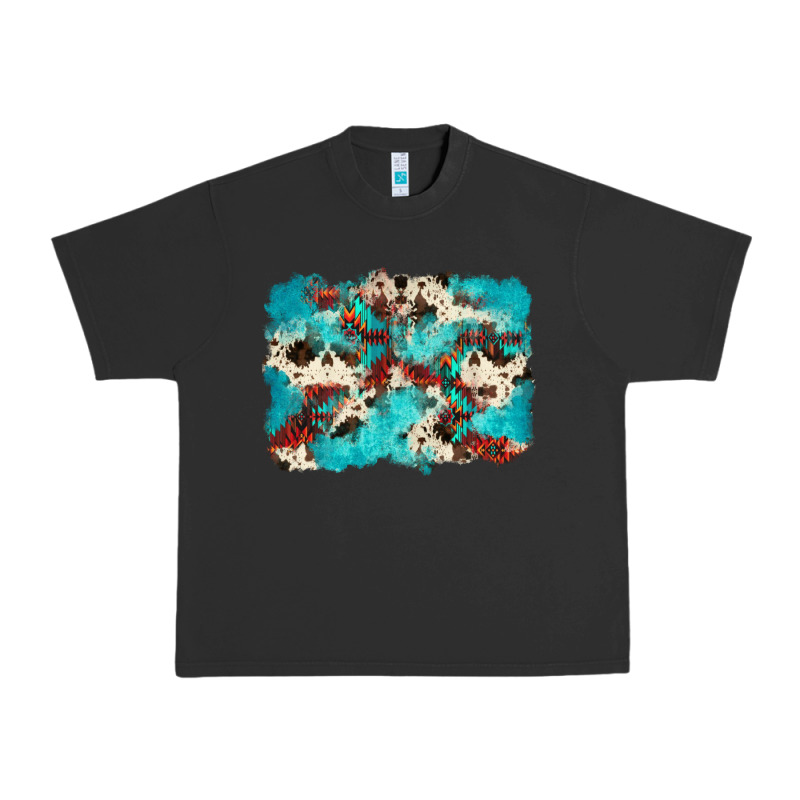Aztec Cowhide Background Urban Heavy Tee by Zillion Design Studio | Teevron