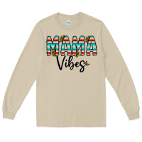 Mushroom mama vibes Long Sleeve Tee - CowhideDigitalArt