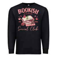 Black bookish lover social club Premium Sweatshirt - MaliasSmallBusiness