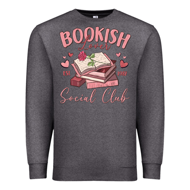 Bookish Lover Social Club Premium Sweatshirt by MaliasSmallBusiness | Teevron