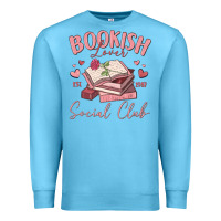 Ocean Blue bookish lover social club Premium Sweatshirt - MaliasSmallBusiness