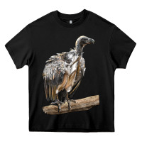 Black Vulture Bird Heavy Core Tee - LillyAllenDesigns