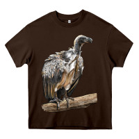 Chocolate Brown Vulture Bird Heavy Core Tee - LillyAllenDesigns