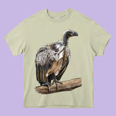 Vulture Bird Heavy Core Tee Designed By Lillyallendesigns