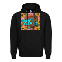 Black cowgirls don't crty boots hat sunflowers tumbler Zipper Hoodie - Artiststas