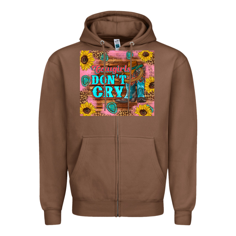 Cowgirls Don't Crty Boots Hat Sunflowers Tumbler Zipper Hoodie by Artiststas | Teevron