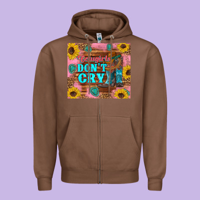 Cowgirls Don't Crty Boots Hat Sunflowers Tumbler Zipper Hoodie Designed By Artiststas