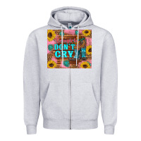 Heather Grey cowgirls don't crty boots hat sunflowers tumbler Zipper Hoodie - Artiststas