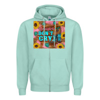 Seafoam cowgirls don't crty boots hat sunflowers tumbler Zipper Hoodie - Artiststas