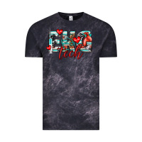 Cloud Black ekg tech Vintage Tee - texasbilliewilder