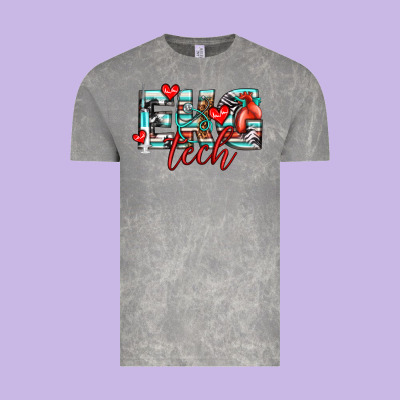 Ekg Tech Vintage Tee Designed By Texasbilliewilder