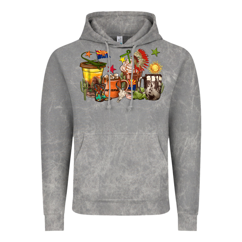 Arizona Coffee Cups Vintage Hoodie by texasbilliewilder | Teevron