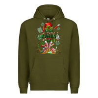 Army Green im the nurse elf Premium Hoodie - MaliasSmallBusiness