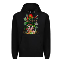 Black im the nurse elf Premium Hoodie - MaliasSmallBusiness