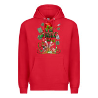 Red im the nurse elf Premium Hoodie - MaliasSmallBusiness