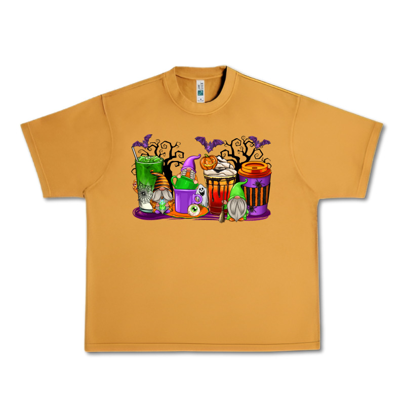 Halloween Gnomes Coffee Cups Urban Heavy Tee by texasbilliewilder | Teevron