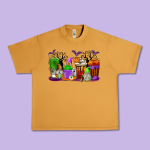 Halloween Gnomes Coffee Cups Urban Heavy Tee Designed By Texasbilliewilder