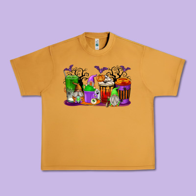 Halloween Gnomes Coffee Cups Urban Heavy Tee Designed By Texasbilliewilder