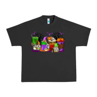Pigment Black Halloween Gnomes Coffee Cups Urban Heavy Tee - texasbilliewilder