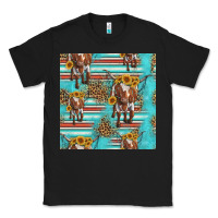 Black longhorn bull seamless pattern Classic Tee - HRA Design Shop
