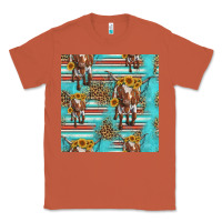 Copper longhorn bull seamless pattern Classic Tee - HRA Design Shop