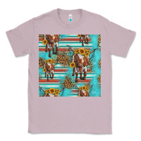 Lilac longhorn bull seamless pattern Classic Tee - HRA Design Shop