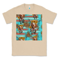 Mushroom longhorn bull seamless pattern Classic Tee - HRA Design Shop