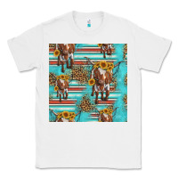 White longhorn bull seamless pattern Classic Tee - HRA Design Shop